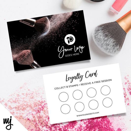 Custom Loyalty Card Printing | Make Up Artist Beauty Therapy Business 01