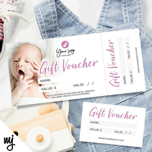 Custom Printed Gift Vouchers | Perforated | Baby Clothing Supplies Boy Girl 02