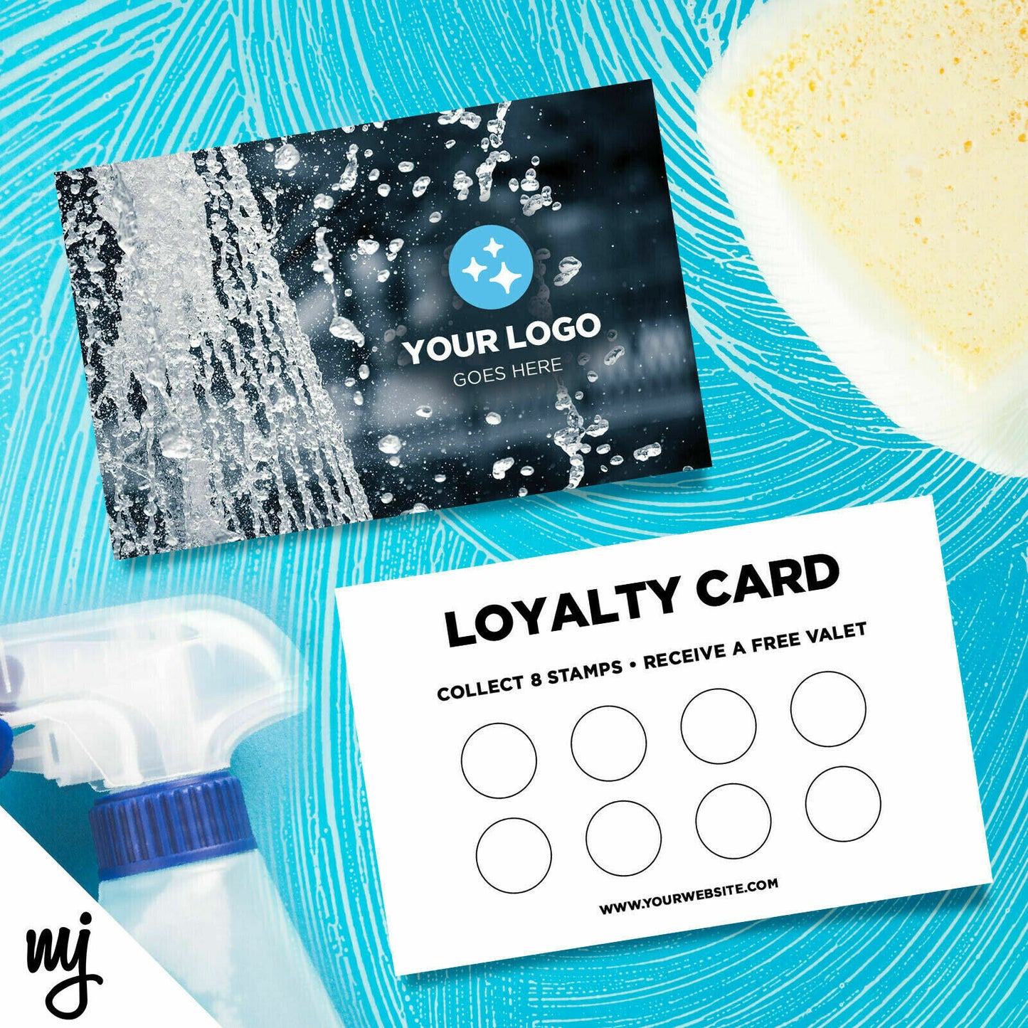 Custom Loyalty Card Printing | Car Wash Cleaning Valet Auto Detailing 03