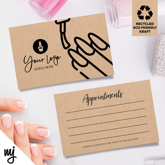 Kraft Appointment Cards | Nails