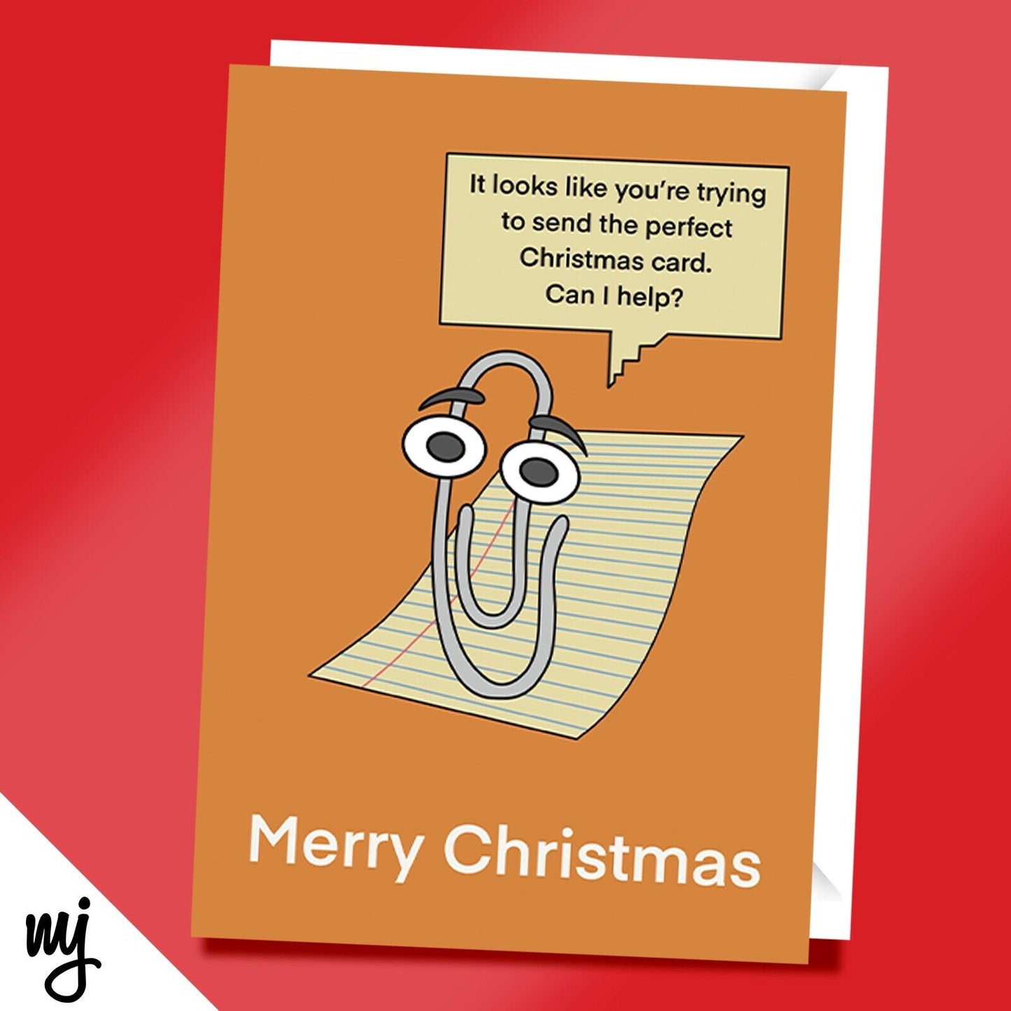 Paperclip Christmas Card