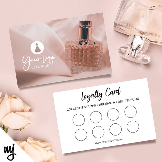 Custom Loyalty Card Printing | Perfume Fragrance Scent Spray Beauty Business 01