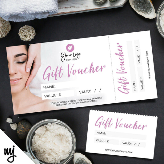 Custom Printed Gift Vouchers | Perforated | Massage Masseur Beauty Therapist 01