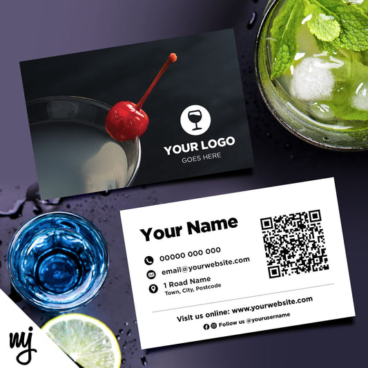 Custom Business Card Printing | Cocktail Bar Restaurant Drinks Pub 01