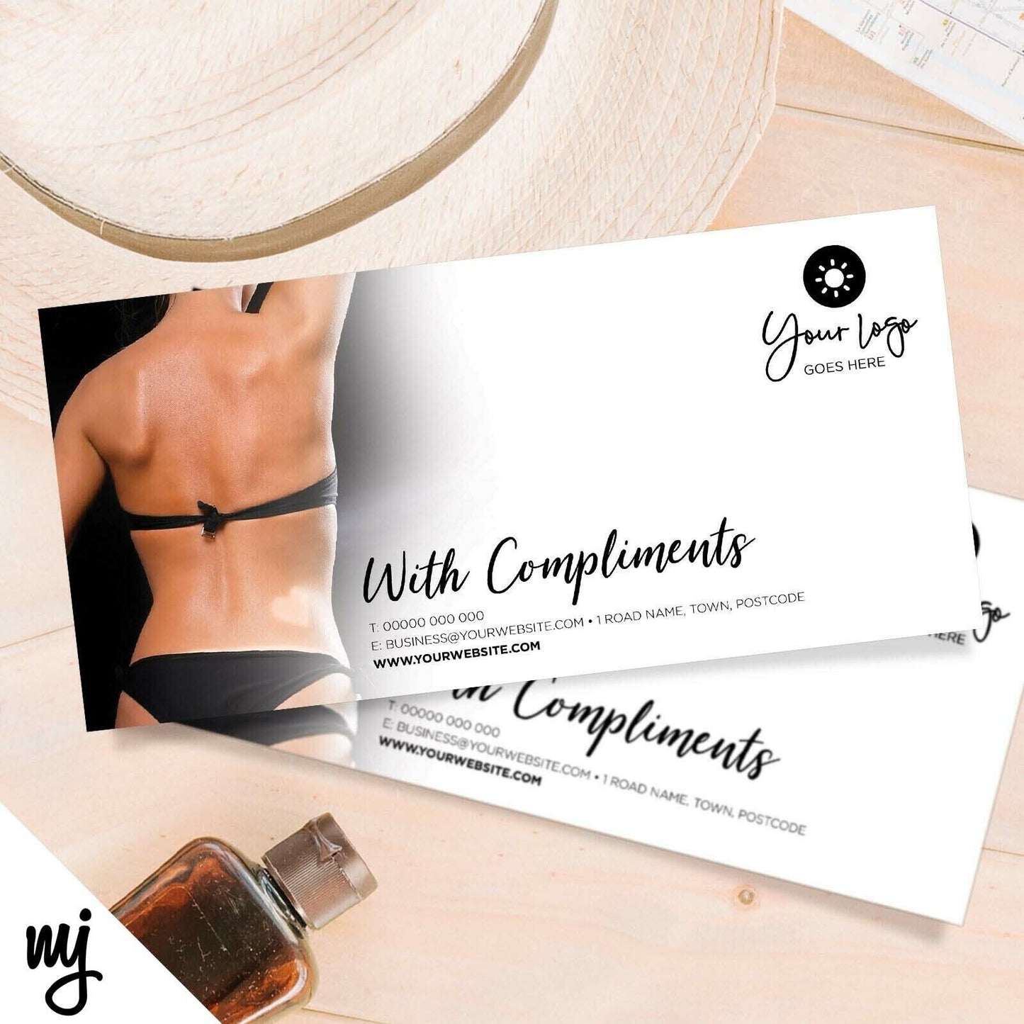 Custom Compliment Slip Printing | Spray Tan Fake Tan Tanning Sun Bed Shop 01