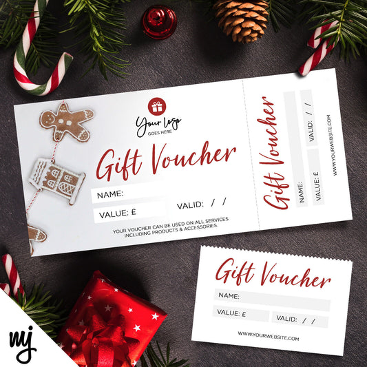 Custom Printed Gift Vouchers | Perforated | Christmas Holidays Cookies Baking 07