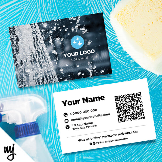 Custom Business Card Printing | Car Wash Cleaning Valet Auto Detailing 03