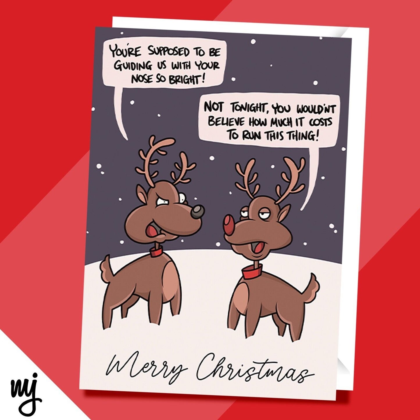 Reindeer Christmas Card