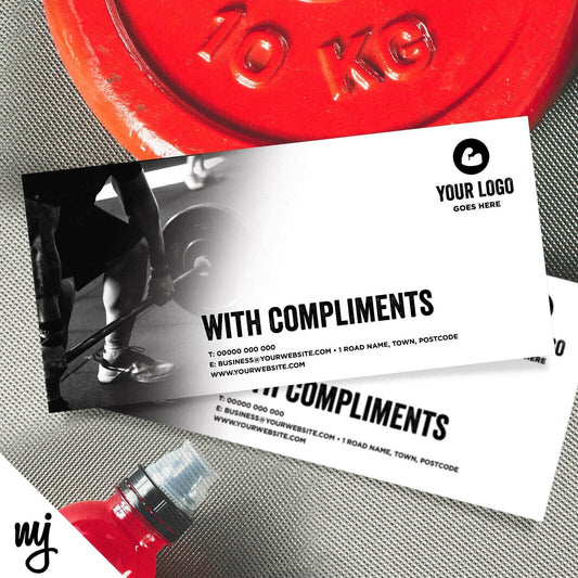 Custom Compliment Slip Printing | Gym Personal Trainer Muscle Fitness Business 2