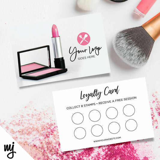 Custom Loyalty Card Printing | Make Up Artist Beauty Therapy Glamour 06