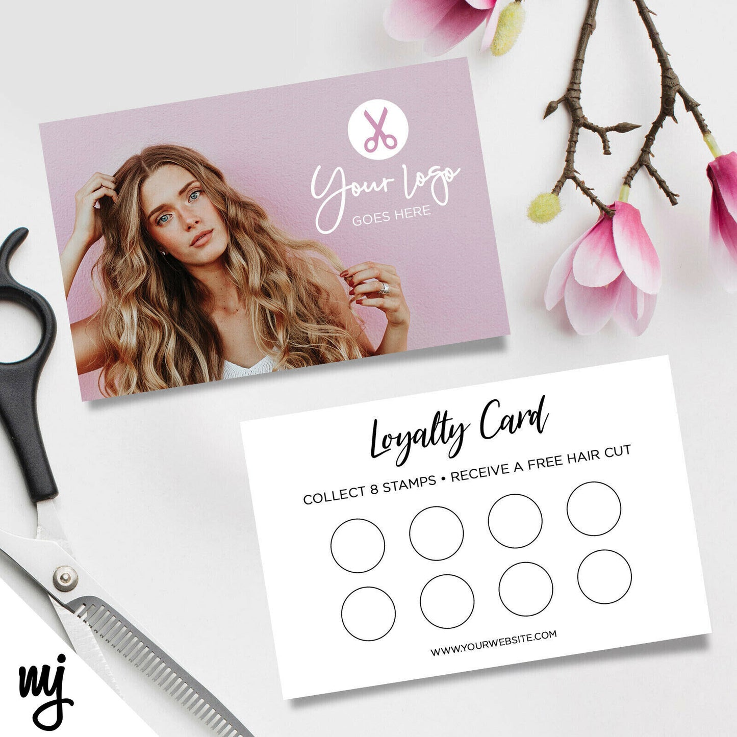 Custom Loyalty Card Printing | Hairdresser Salon Business Women 05