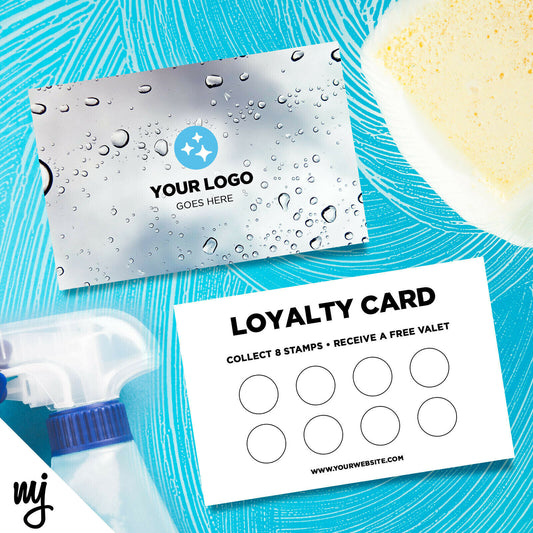 Custom Loyalty Card Printing | Car Wash Cleaning Valet Auto Detailing 01