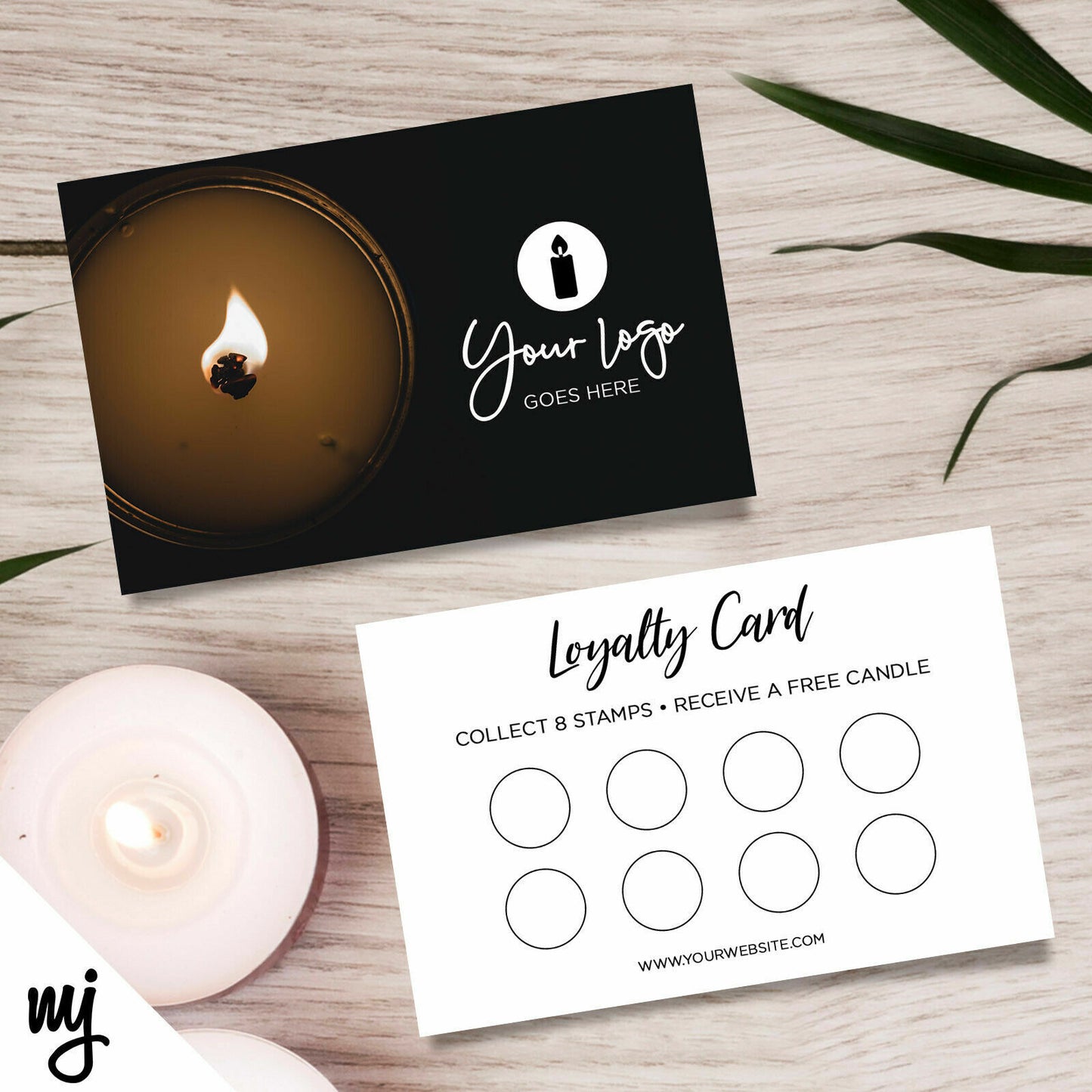 Custom Loyalty Card Printing | Candles Candle Wax Melt Scent Business 02