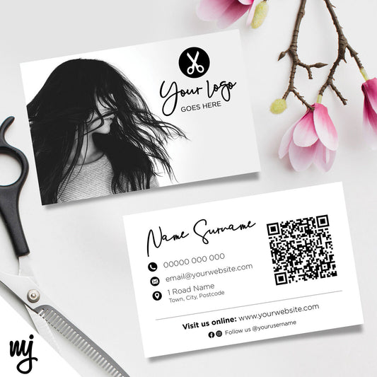 Custom Business Card Printing | Salon Hair Hairdresser Business Women 09