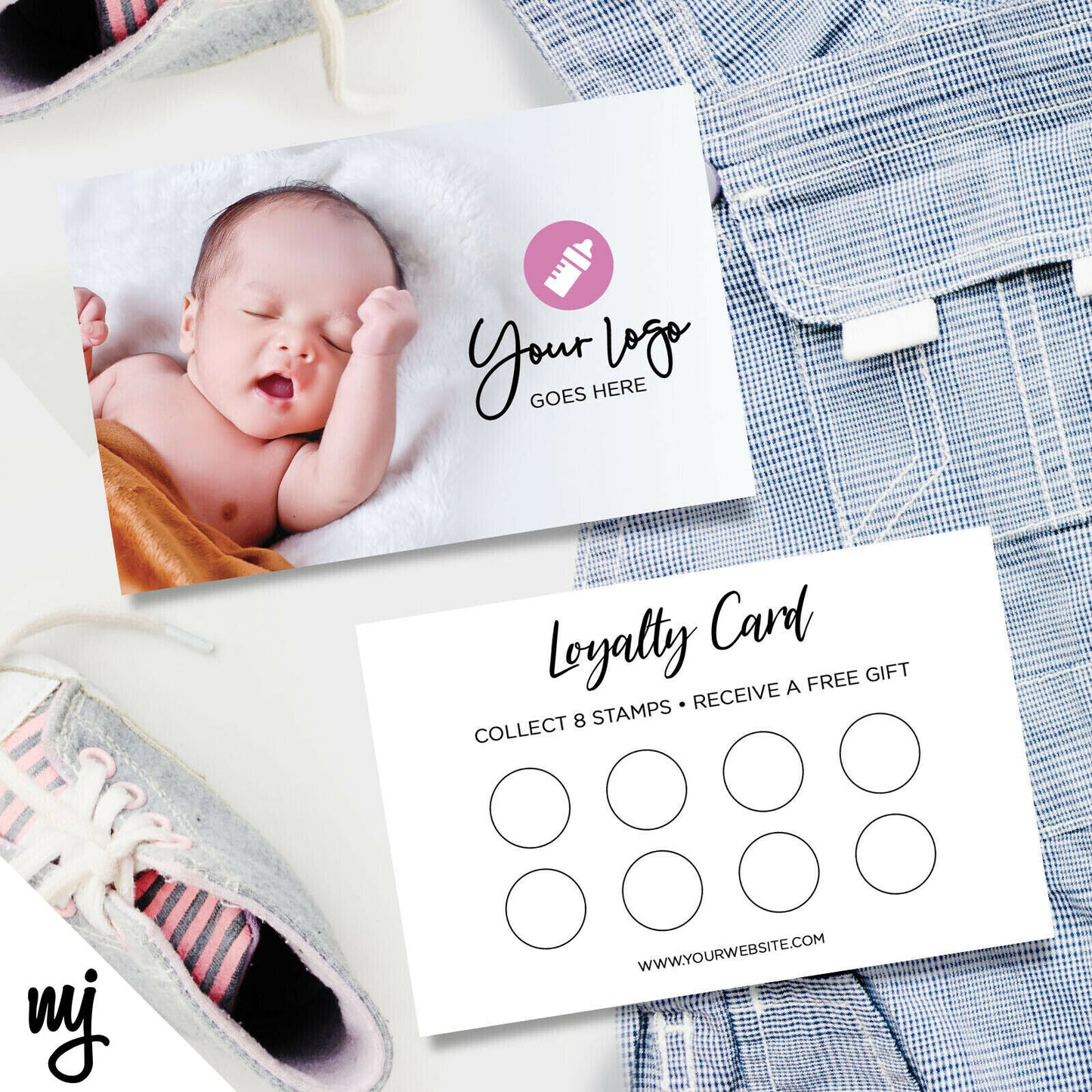 Custom Loyalty Card Printing | Baby Newborn Clothing Supplies Boy Girl 01