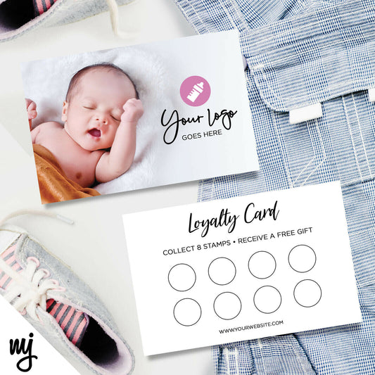 Custom Loyalty Card Printing | Baby Newborn Clothing Supplies Boy Girl 01