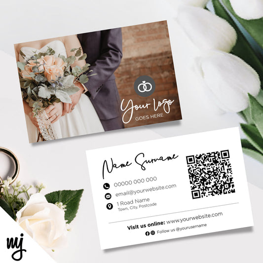 Custom Business Card Printing | Wedding Bridal Shop Groom Venue Married 03