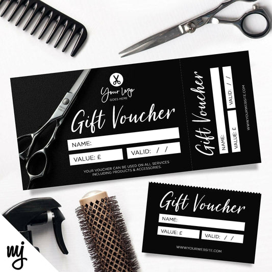 CUSTOM PRINTED GIFT VOUCHERS | PERFORATED | HAIRDRESSER SALON BUSINESS WOMEN 03