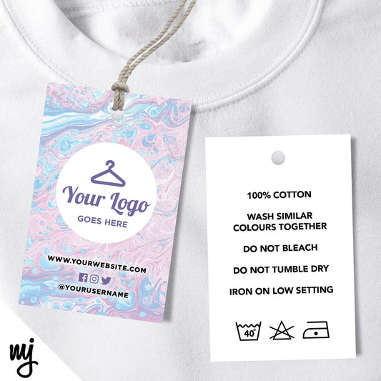 Pastel Swirl Swing Tags