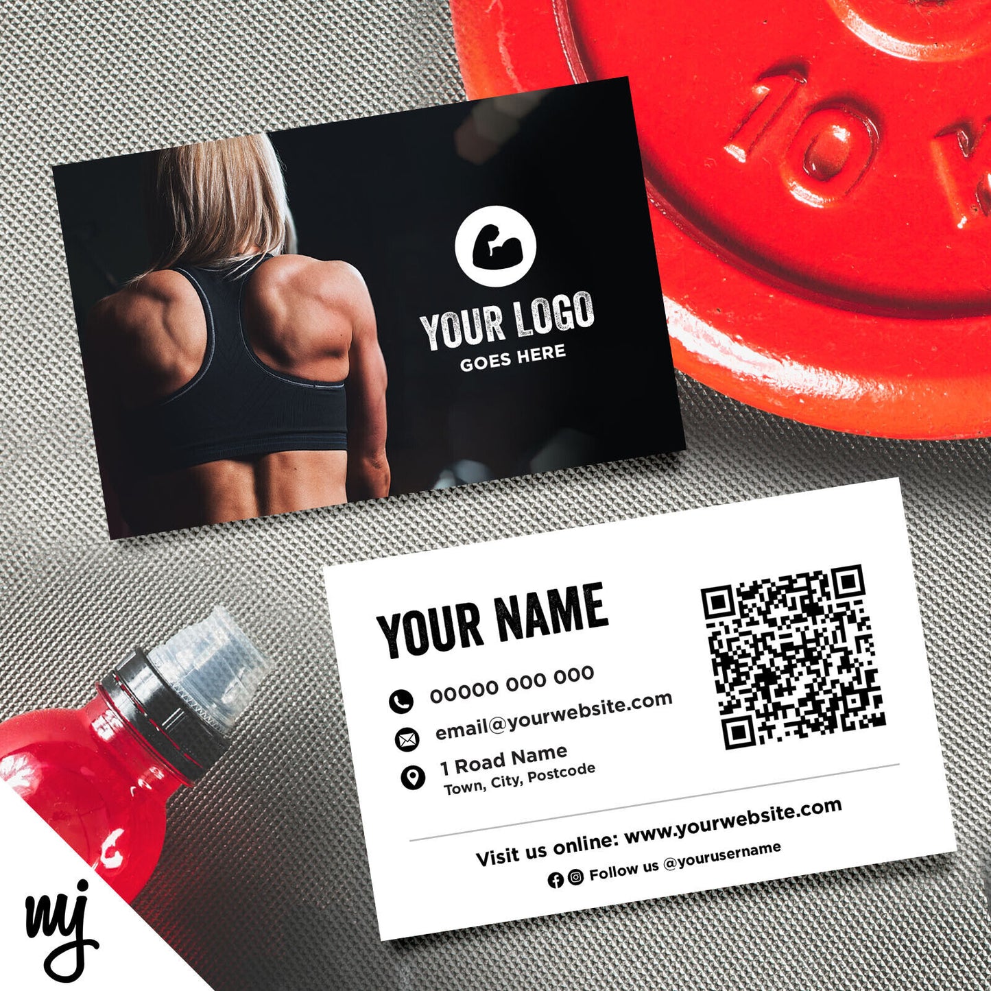 Custom Business Card Printing | Gym Personal Trainer Boxing Fitness Business 01