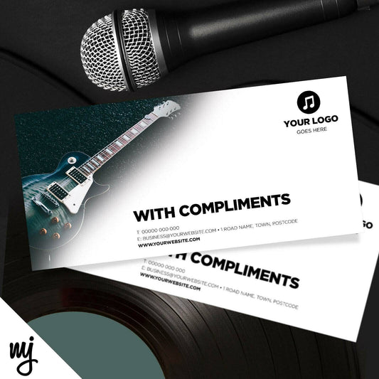 Custom Compliment Slip Printing | Guitar Lesson Music Equipment Shop Gig Show 02