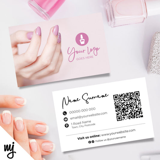 Custom Business Card Printing | Nail Artist Beauty Therapist Business 01