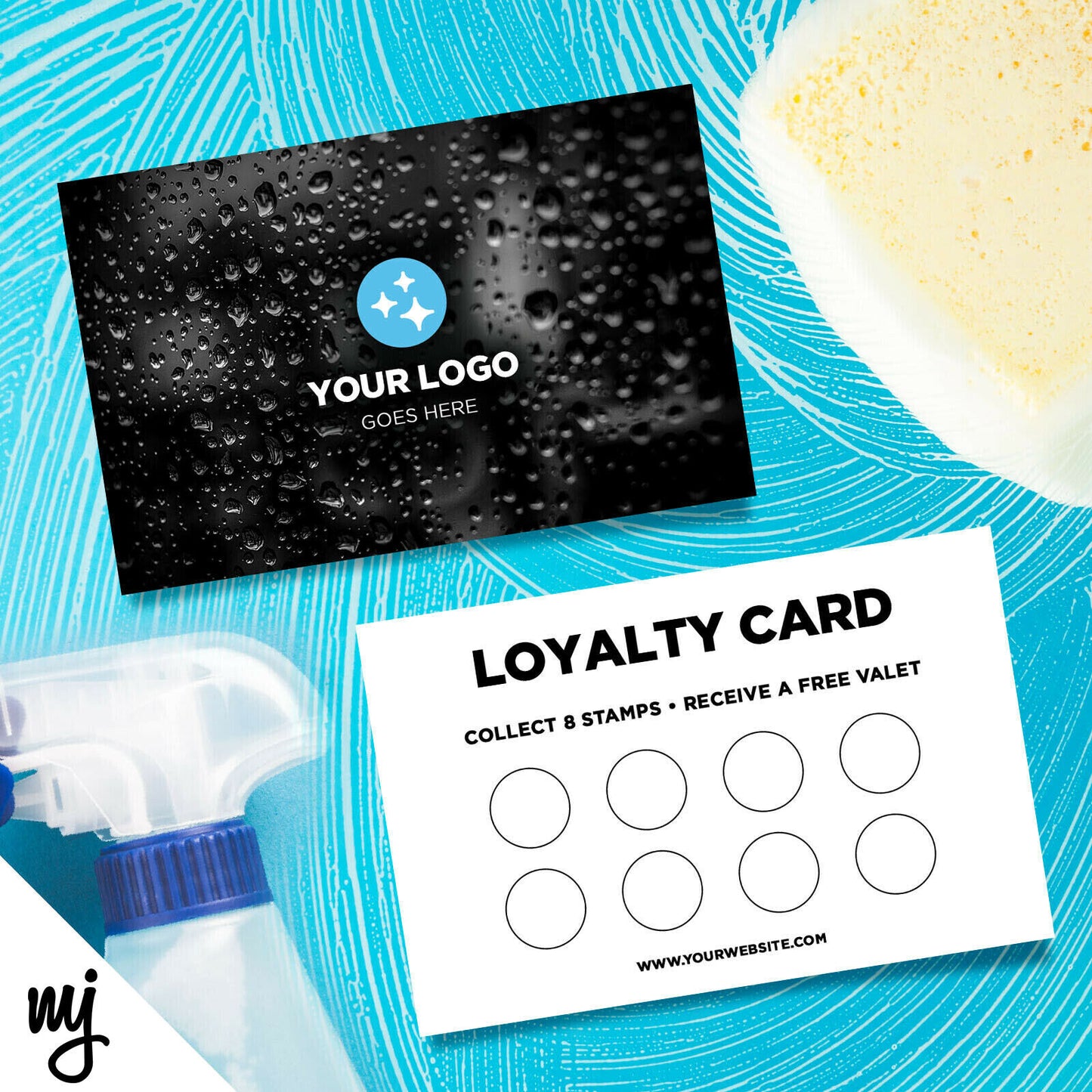 Custom Loyalty Card Printing | Car Wash Cleaning Valet Auto Detailing 04