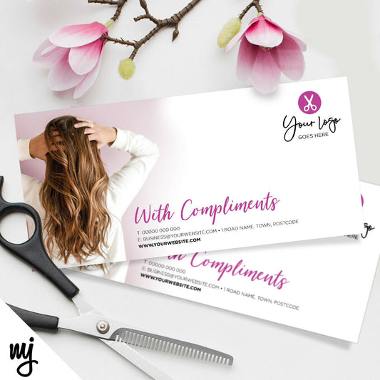 Custom Compliment Slip Printing | Salon / Barber / Hair Hairdresser Business