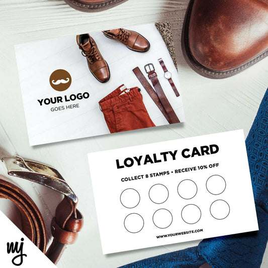 Custom Loyalty Card Printing | Clothing Mens Fashion Menswear Shoe Suits 02