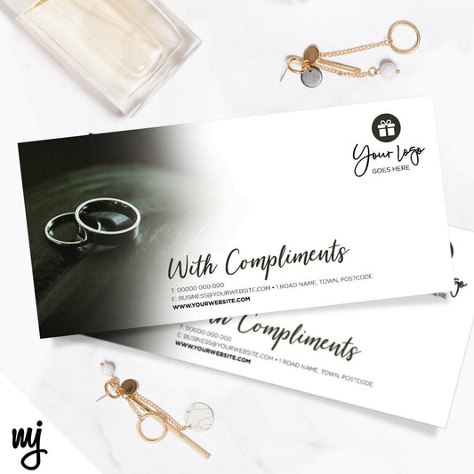 Custom Compliment Slip Printing | Jewellery Jeweller Wedding Business 02