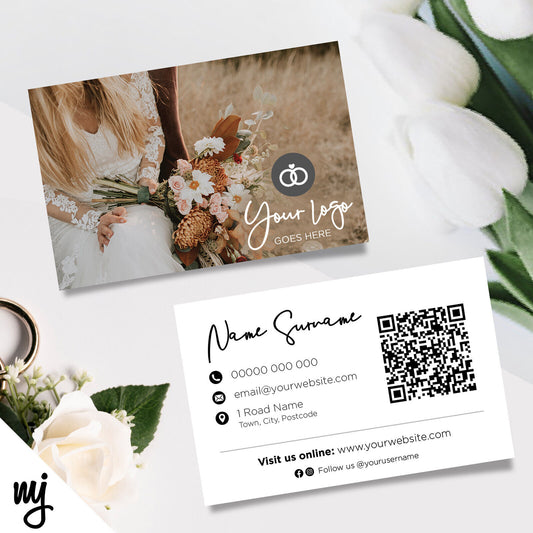 Custom Business Card Printing | Wedding Bridal Shop Groom Venue Married 02