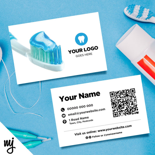 Custom Business Card Printing | Dentist Dental Practice Oral Health Braces 01