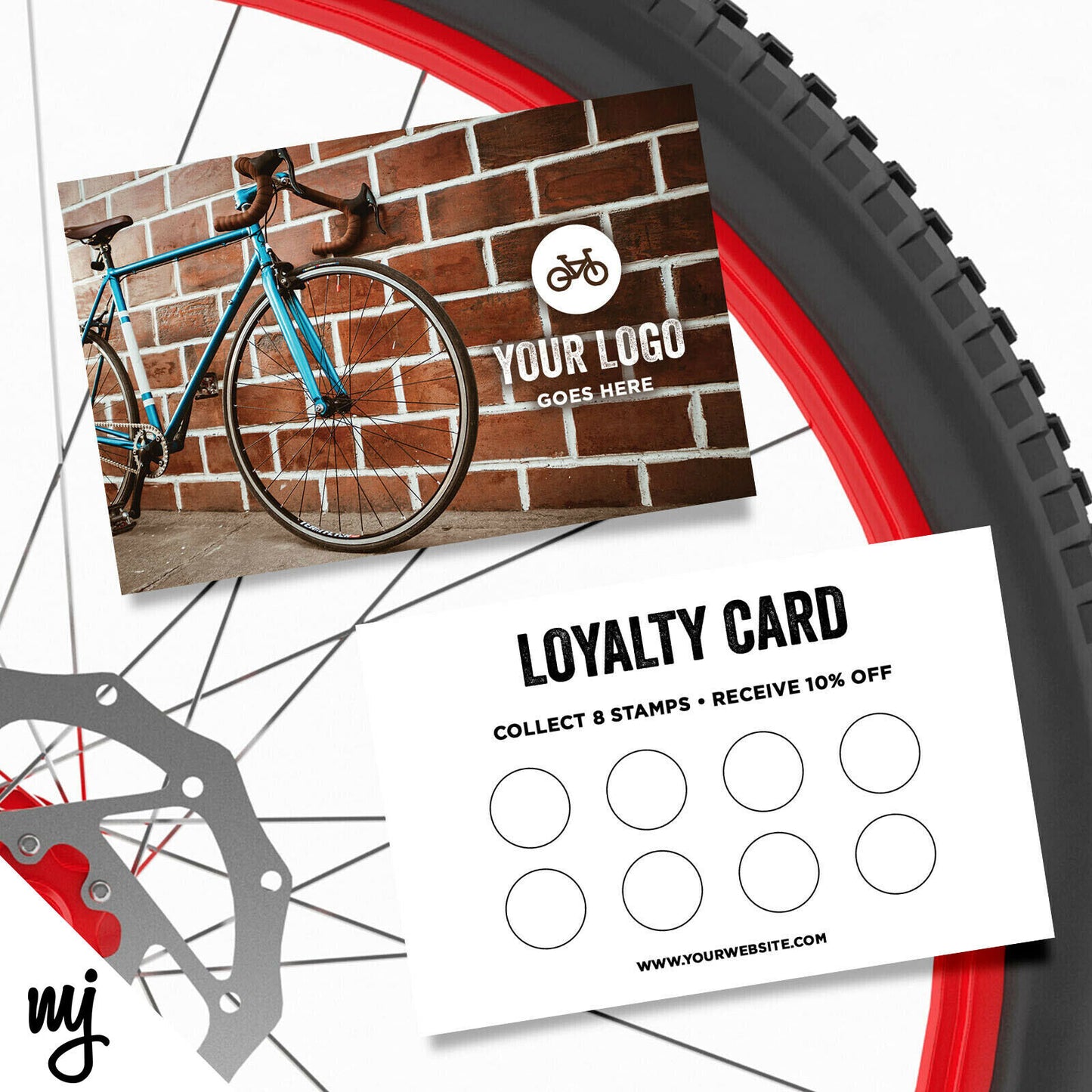 Custom Loyalty Card Printing | Cycle Bicycle Shop Repair Supplies Bike 01