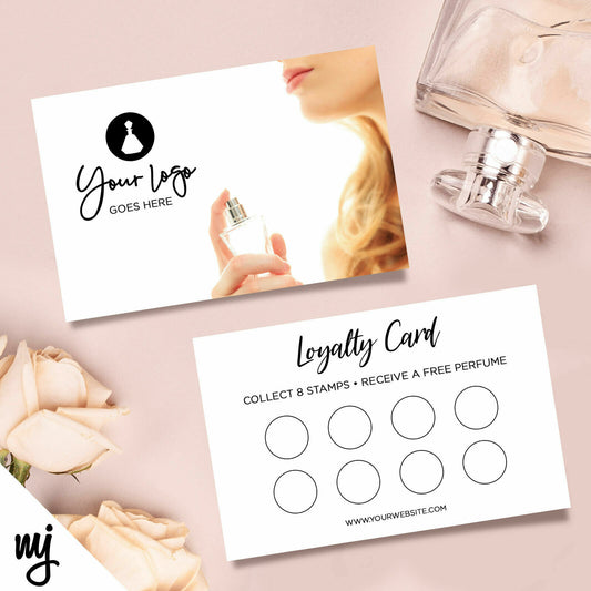 Custom Loyalty Card Printing | Perfume Fragrance Scent Spray Beauty Business 02