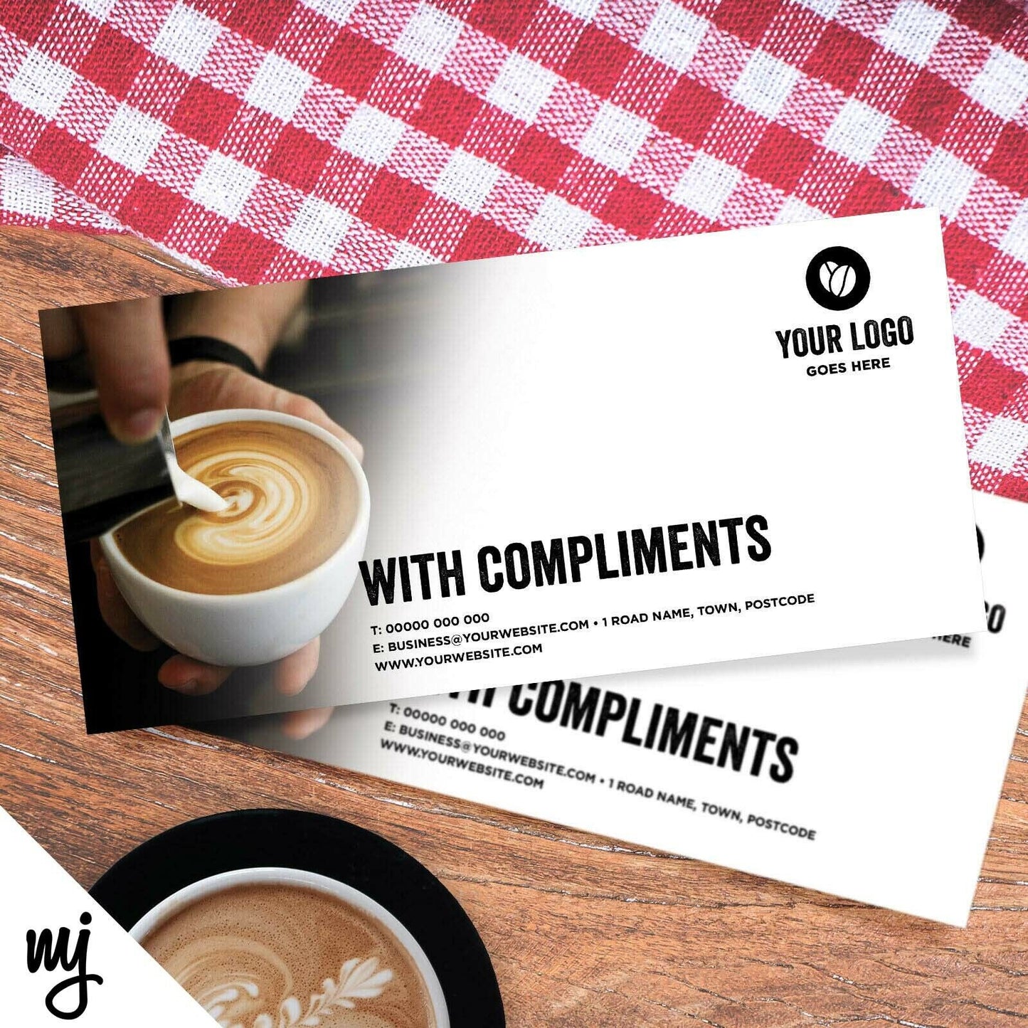 Custom Compliment Slip Printing | Cafe / Coffee Shop / Restaurant Business 02