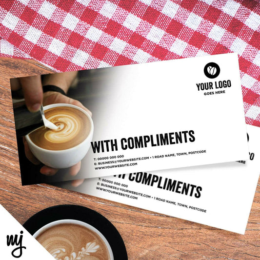 Custom Compliment Slip Printing | Cafe / Coffee Shop / Restaurant Business 02