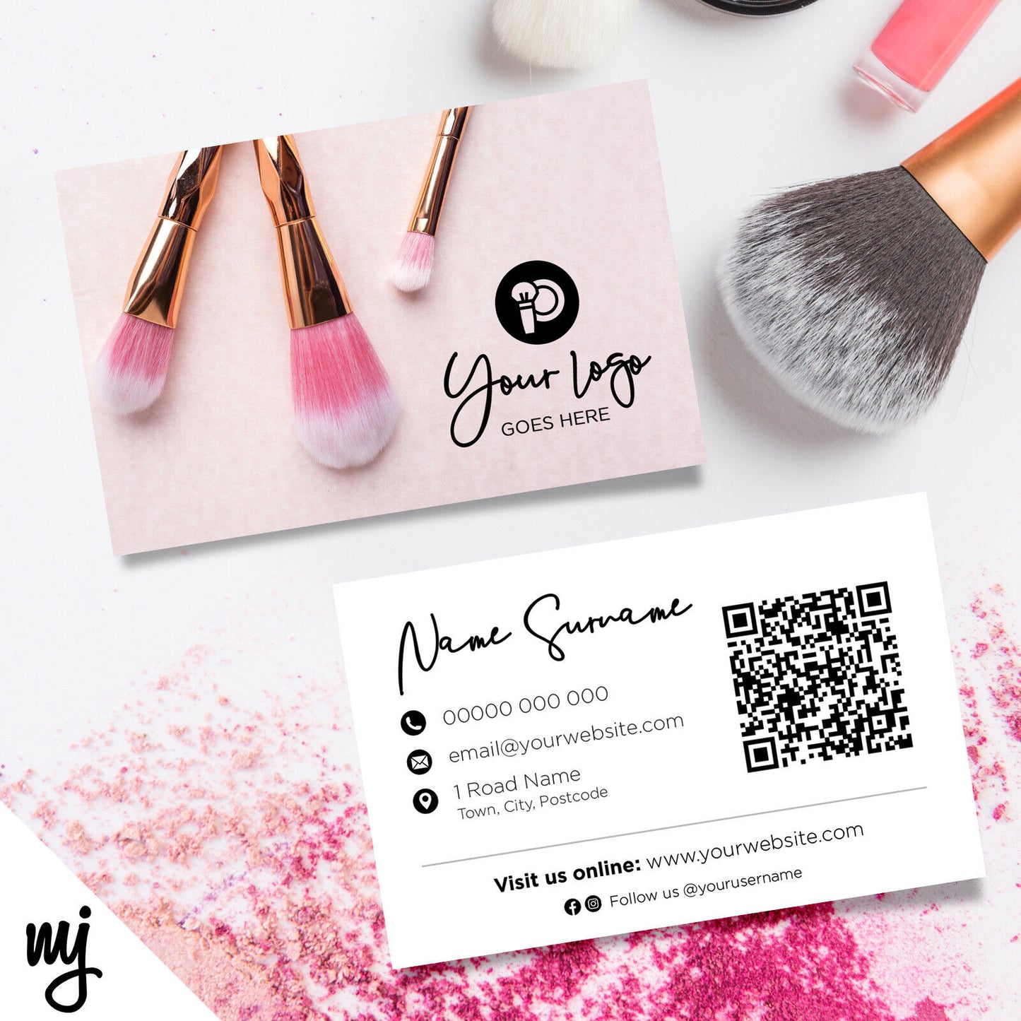 Custom Business Card Printing | Make Up Artist Beauty Therapy Business 02