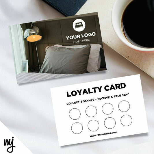 Custom Loyalty Card Printing | B&b Hotel Lodge Accommodation Business 01