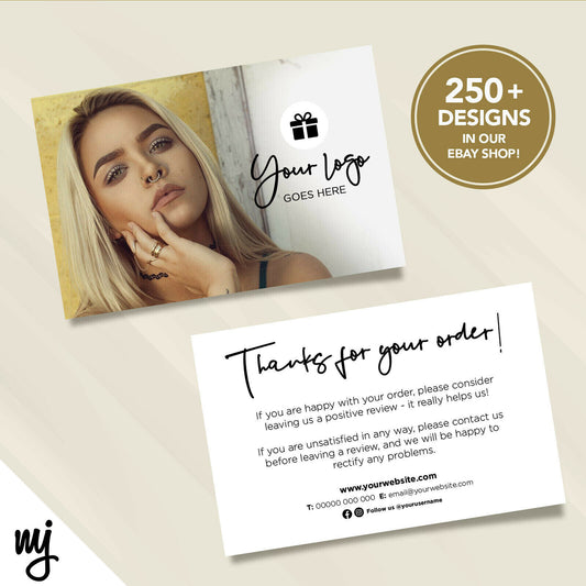 Custom Printed Ebay/etsy Thank You Cards | Jewellery Jeweller Business 02