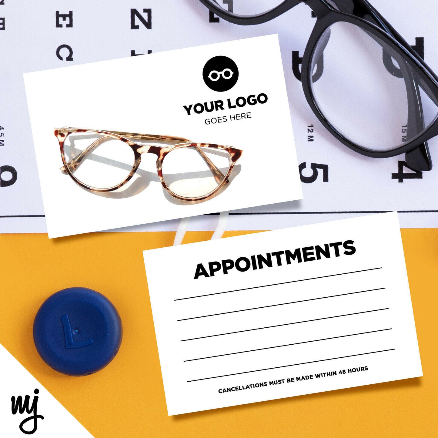 Optician Appointment Cards