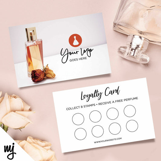 Custom Loyalty Card Printing | Perfume Fragrance Scent Spray Beauty Business 03