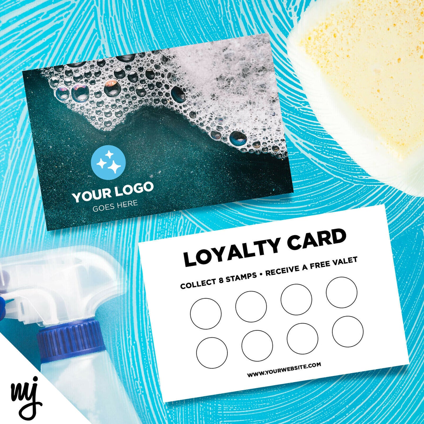 Custom Loyalty Card Printing | Car Wash Cleaning Valet Auto Detailing 05