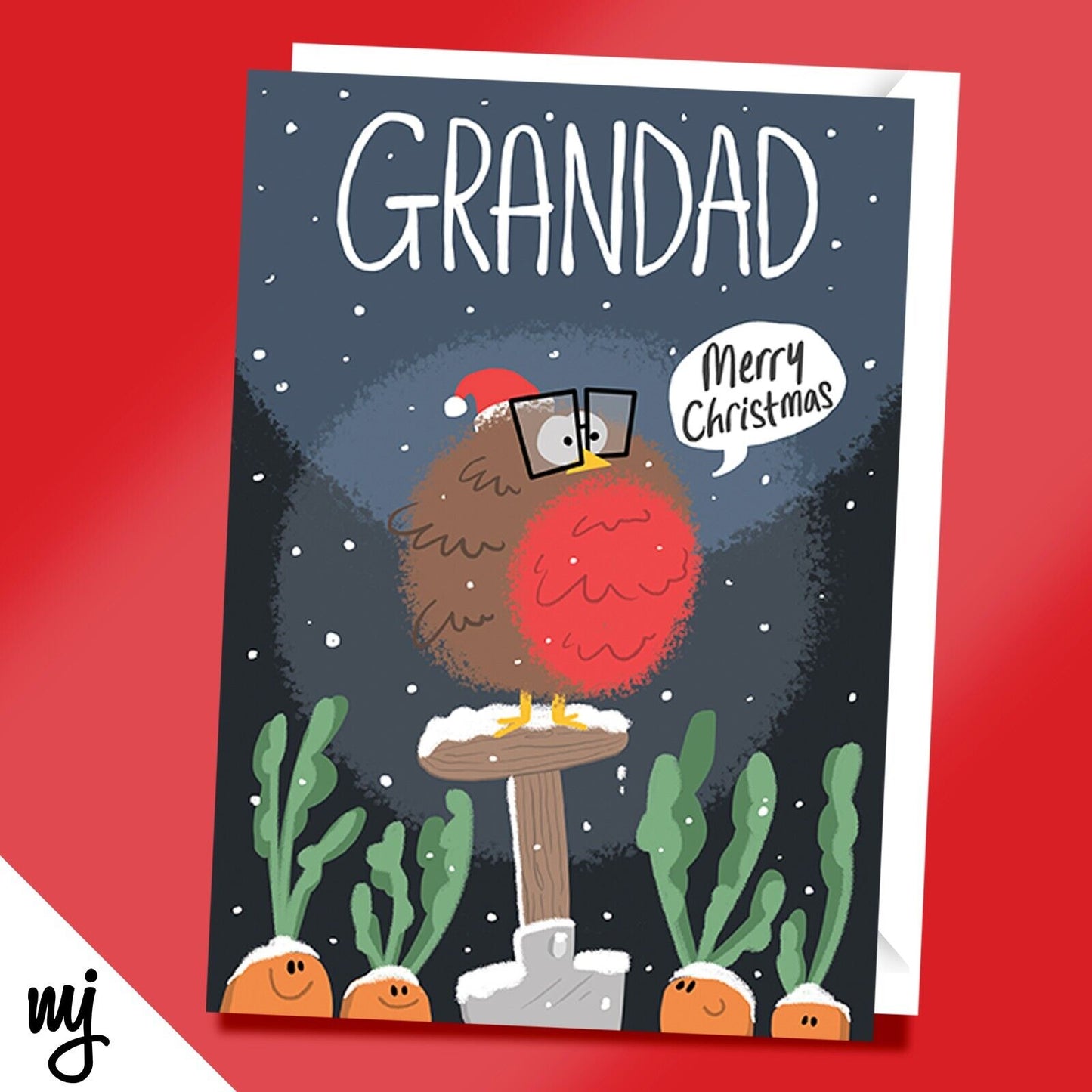 Grandad Robin Christmas Card