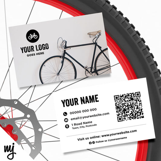 Custom Business Card Printing | Cycle Bicycle Shop Repair Supplies Bike 02