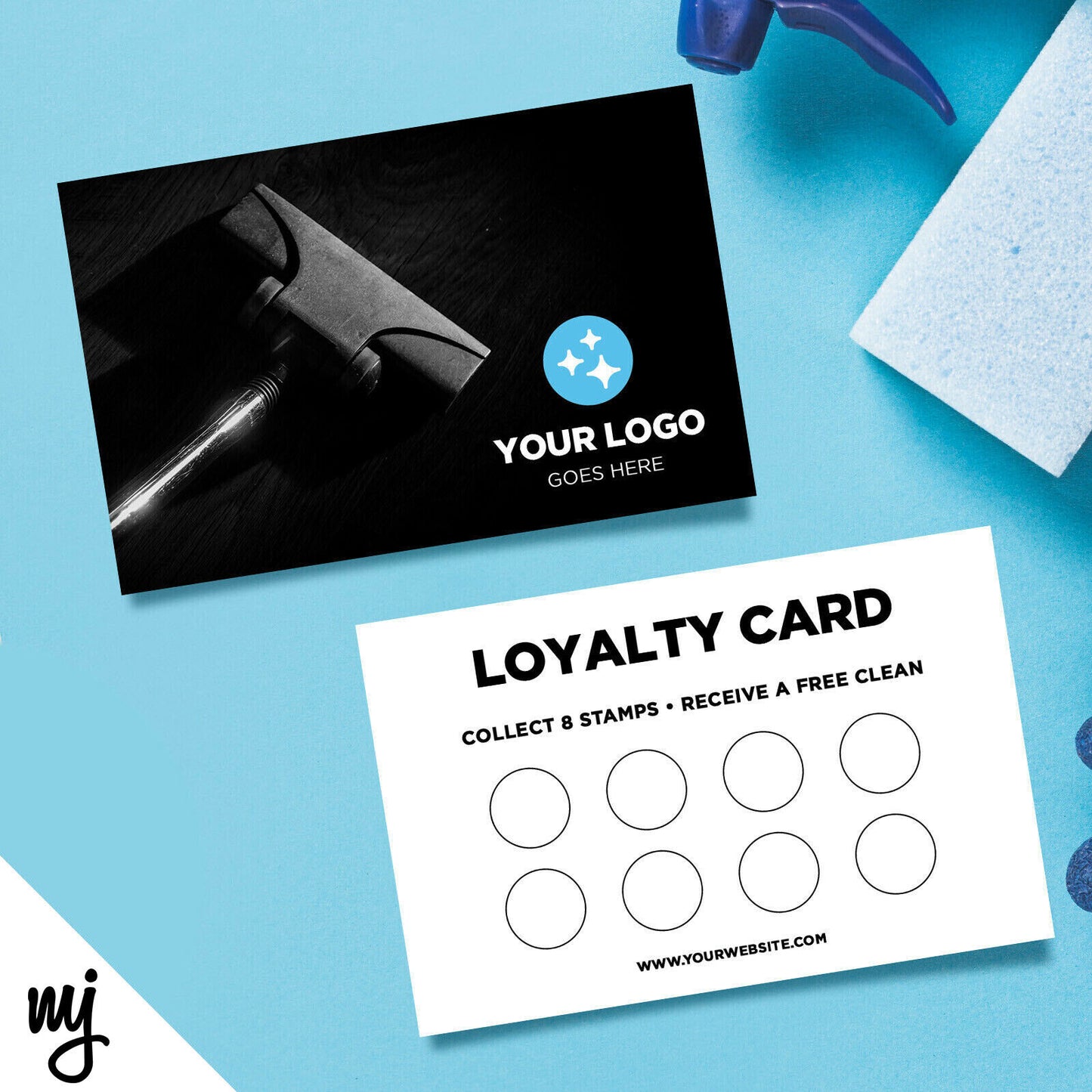 Custom Loyalty Card Printing | Cleaner Cleaning Business Ironing Business 04