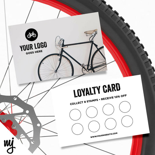 Custom Loyalty Card Printing | Cycle Bicycle Shop Repair Supplies Bike 02