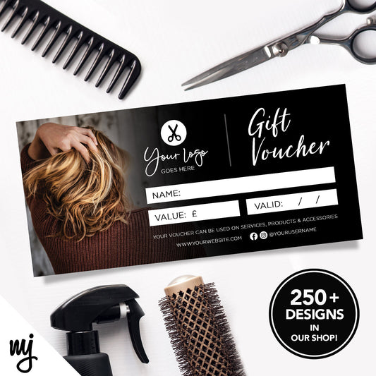 Custom Printed Business Gift Vouchers | Salon Hair Hairdresser Women 10