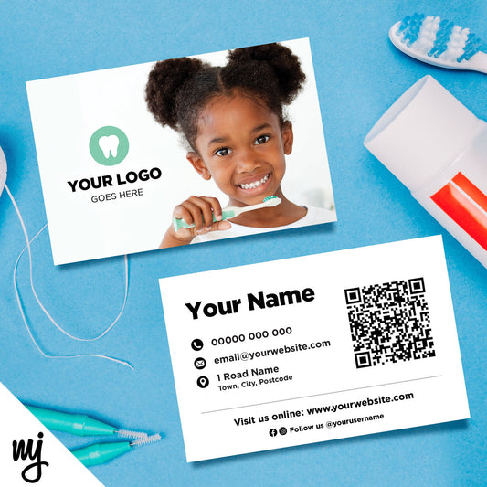 Custom Business Card Printing | Dentist Dental Practice Oral Health Braces 04