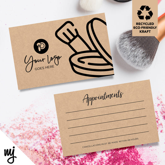 Kraft Appointment Cards | Make Up