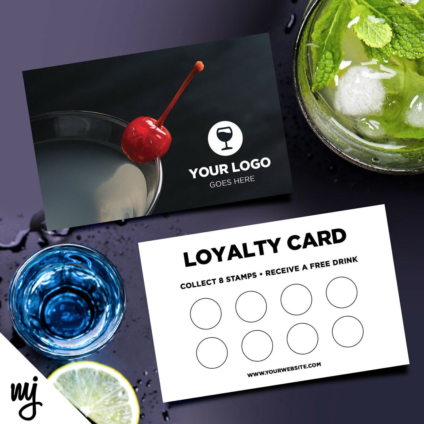 Custom Loyalty Card Printing | Cocktail Bar Restaurant Drinks Pub 01